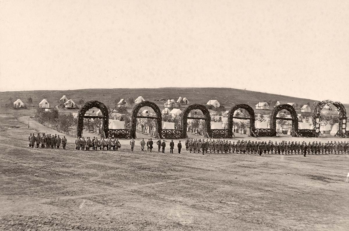 Camp of the 44th New York Infantry near Alexandria, circa 1865