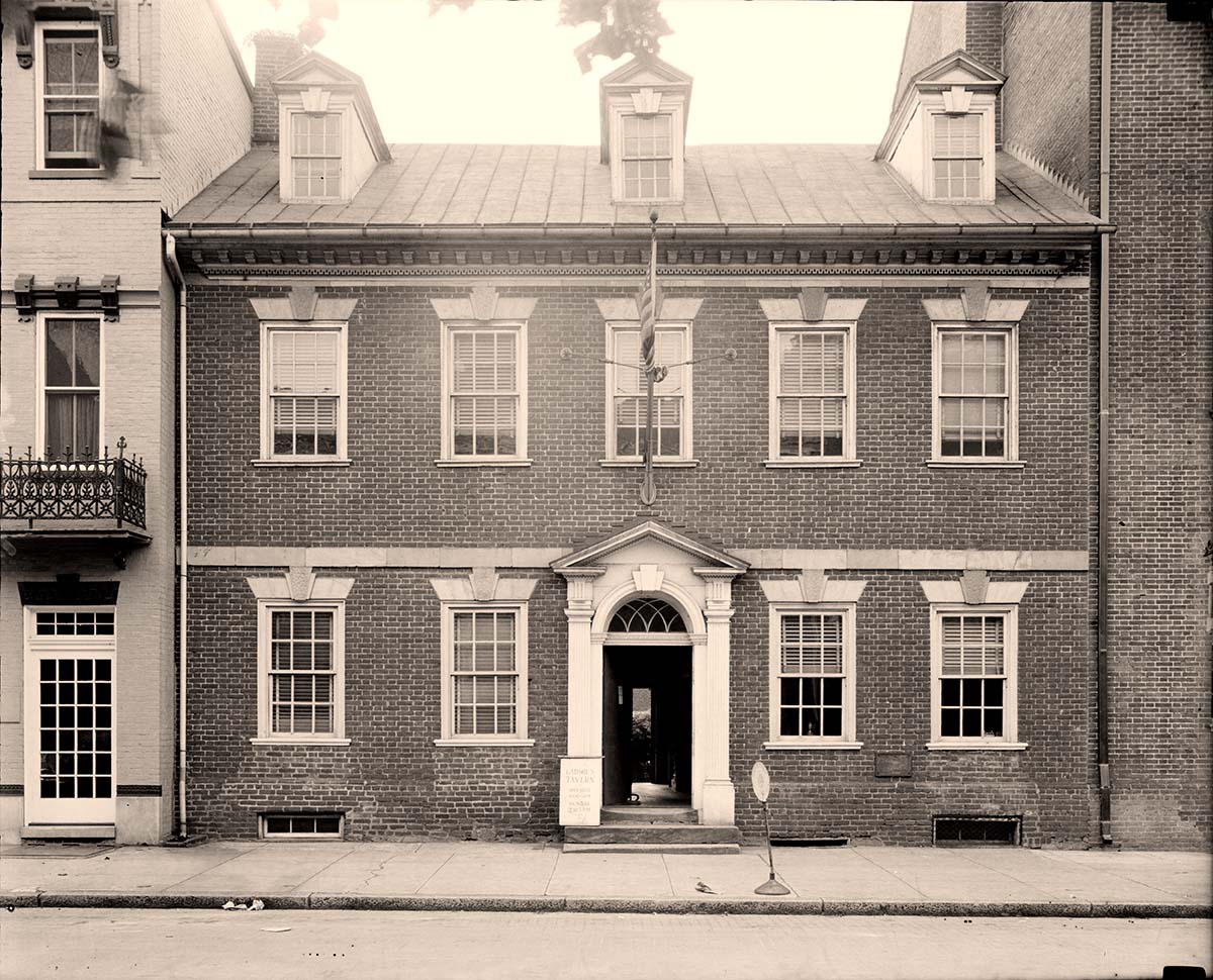 Alexandria, Virginia. Exterior of Gadsby's Tavern, 1938