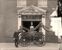 Alexandria. Fire engine purchased by George Washington in 1775 at Philadelphia, 1931