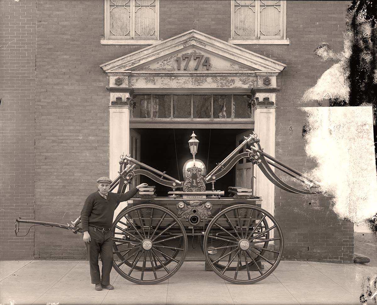 Alexandria, Virginia. Fire engine purchased by George Washington in 1775 at Philadelphia, 1931