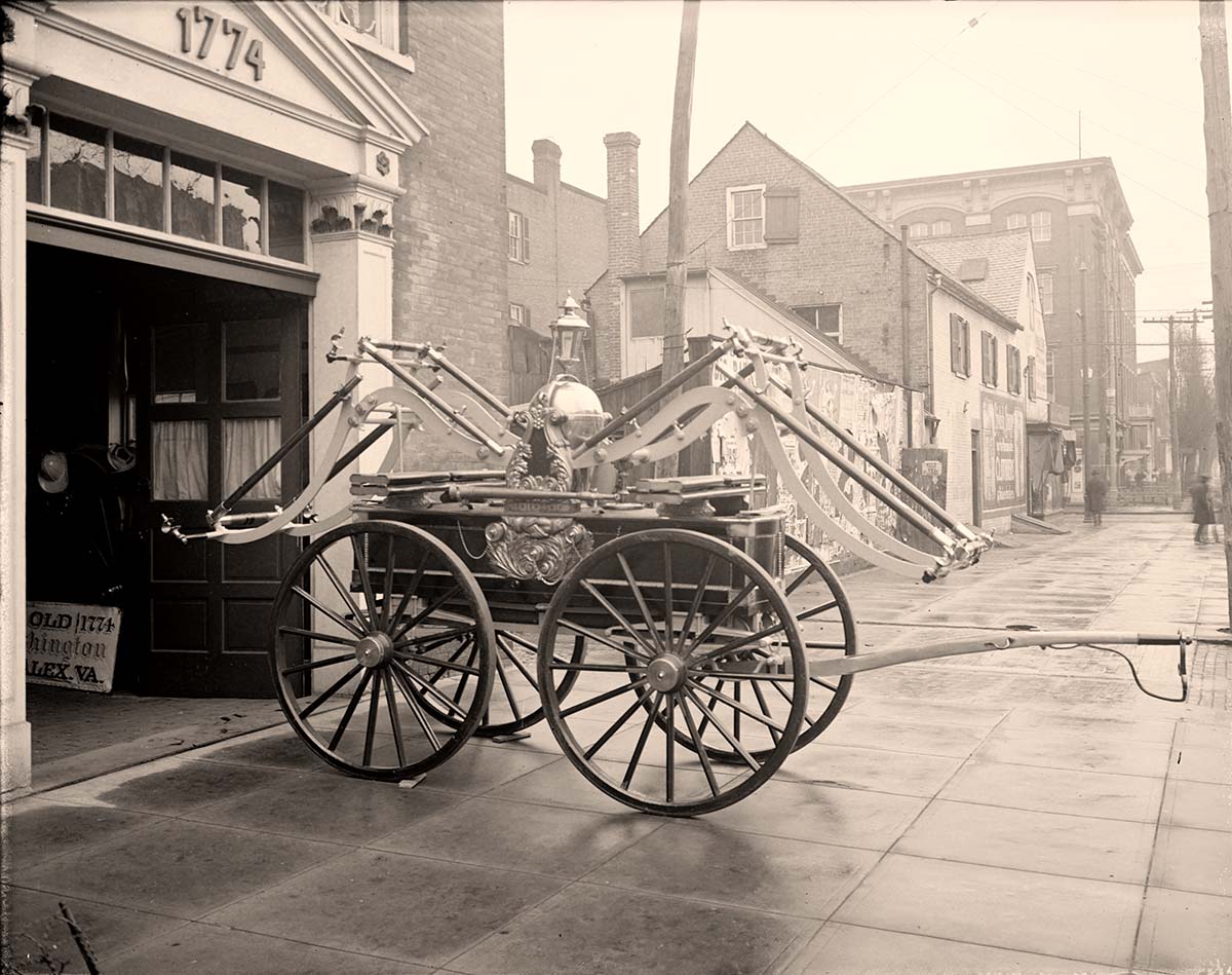 Alexandria, Virginia. Friendship fire engine, between 1910 and 1920