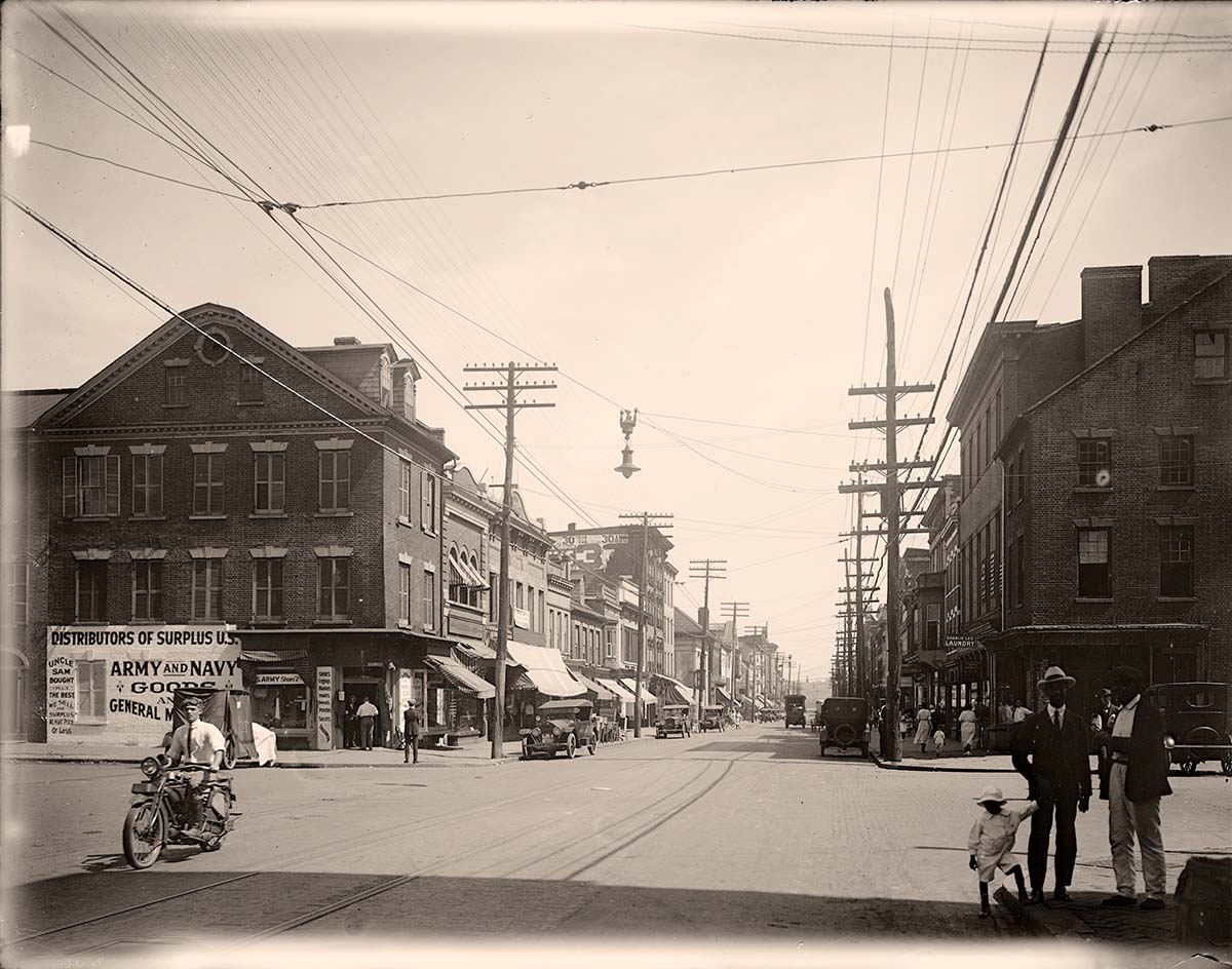 Alexandria, Virginia. King Street, circa 1920