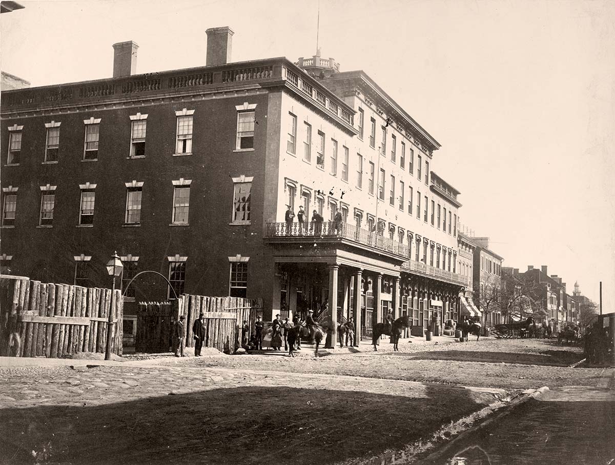 Alexandria, Virginia. Mansion House Hospital, Mansion House Hotel, circa 1865