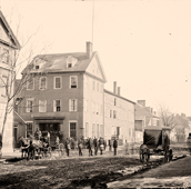 Alexandria. Marshall House, King and Pitt Streets, circa 1865