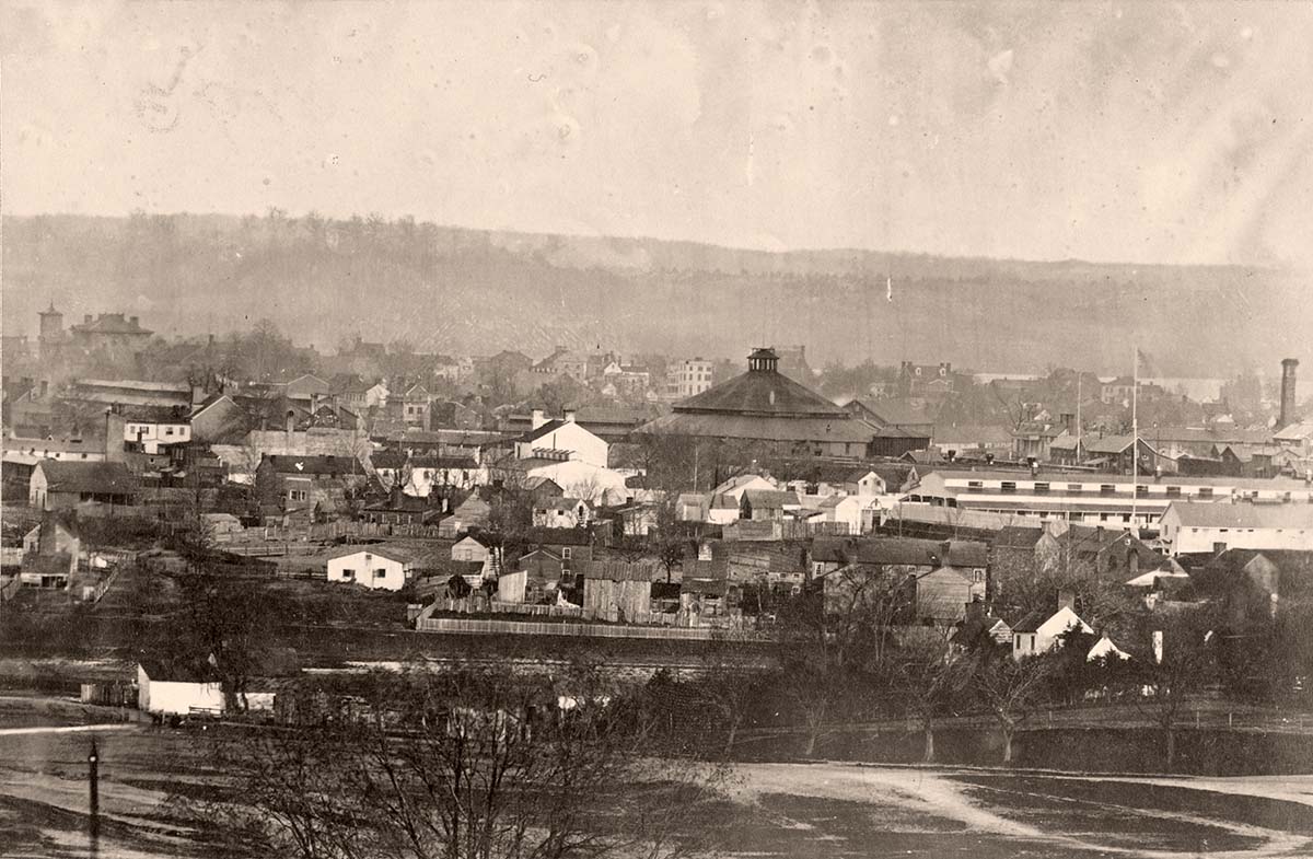 Alexandria, Virginia. Panorama of city, circa 1865