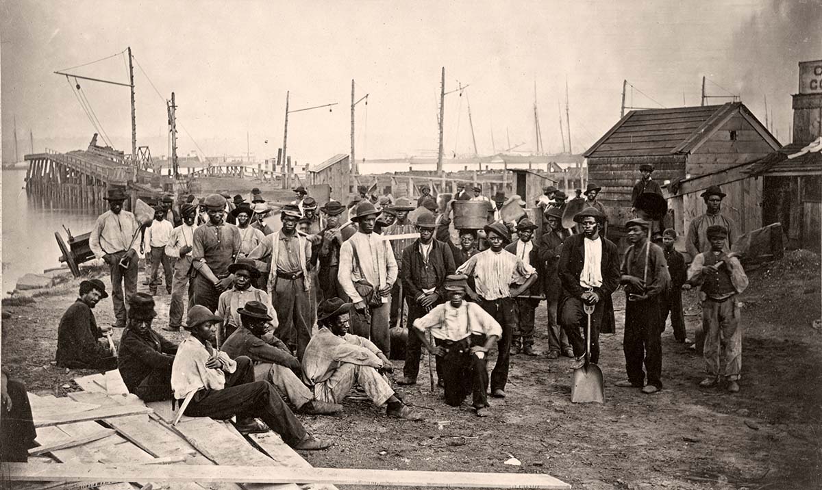 Alexandria, Virginia. Quartermaster's Wharf, circa 1865