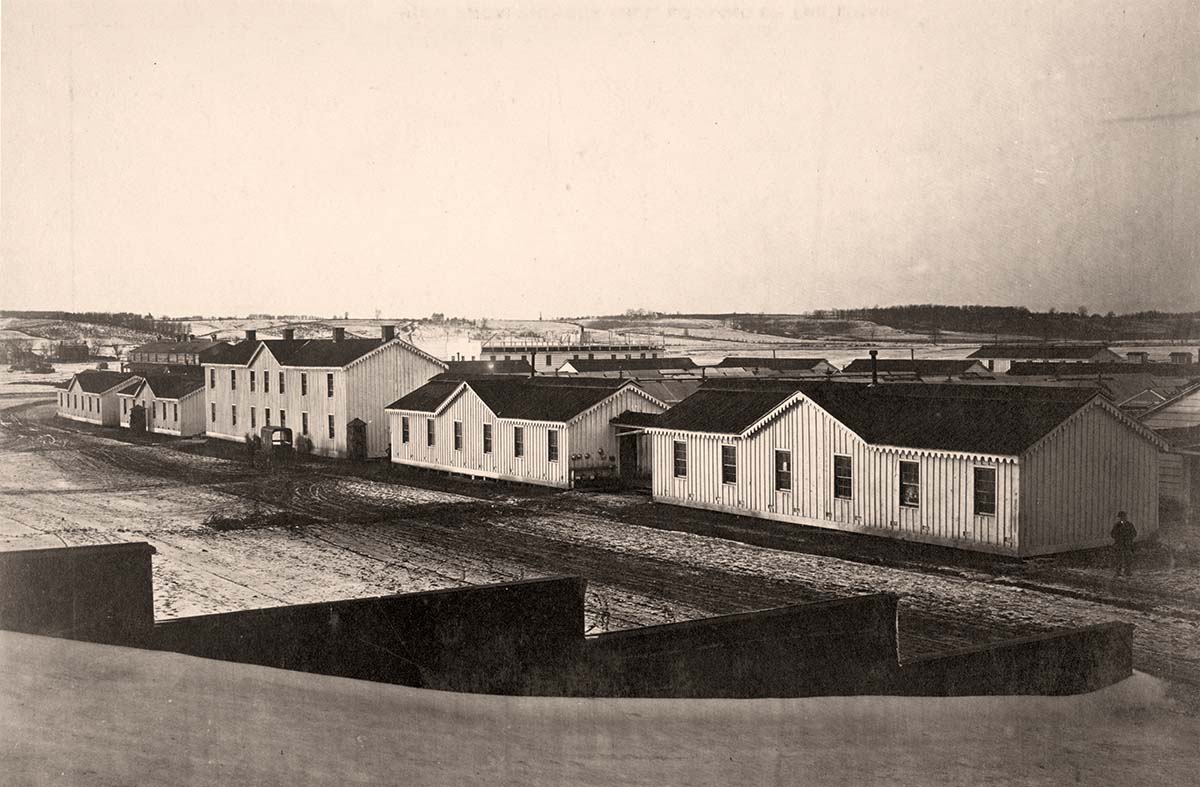 Alexandria, Virginia. Sickel Hospital, looking toward Fairfax Seminary, January 5, 1865