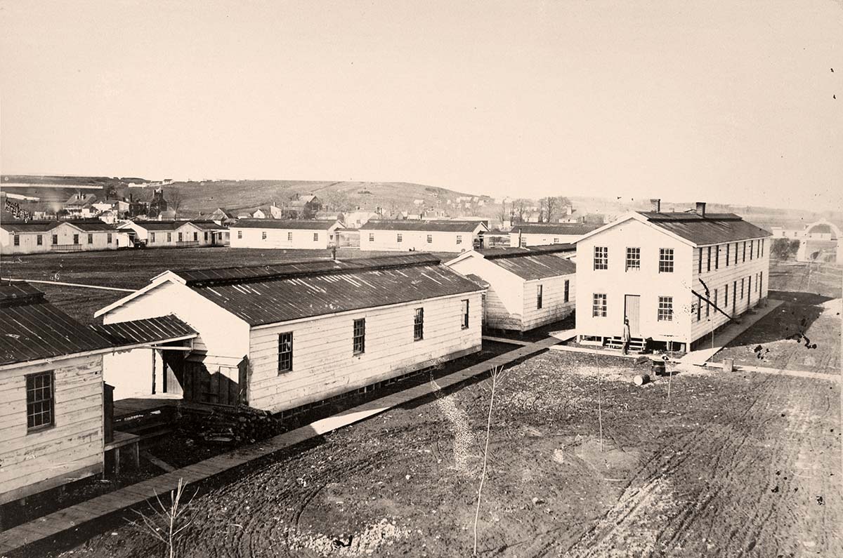 Alexandria, Virginia. Slough Hospital, circa 1865