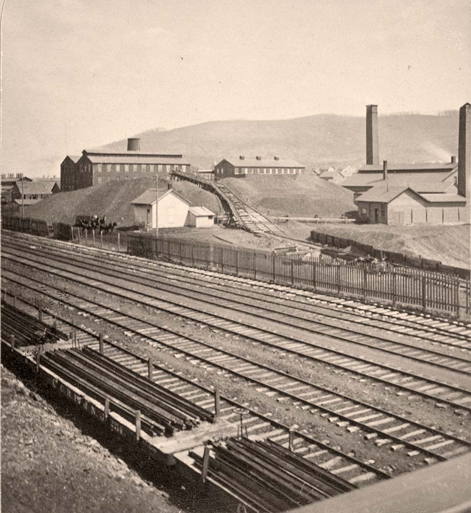 Allentown, Pennsylvania. Lehigh Valley R.R. Lehigh Zinc Works and Bethlehem Iron
