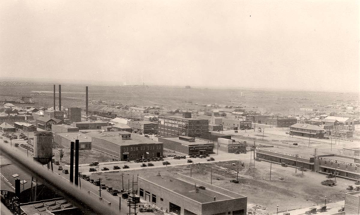 Amarillo. Rock Island Depot to the Northwest of the Herring Hotel, 1920s