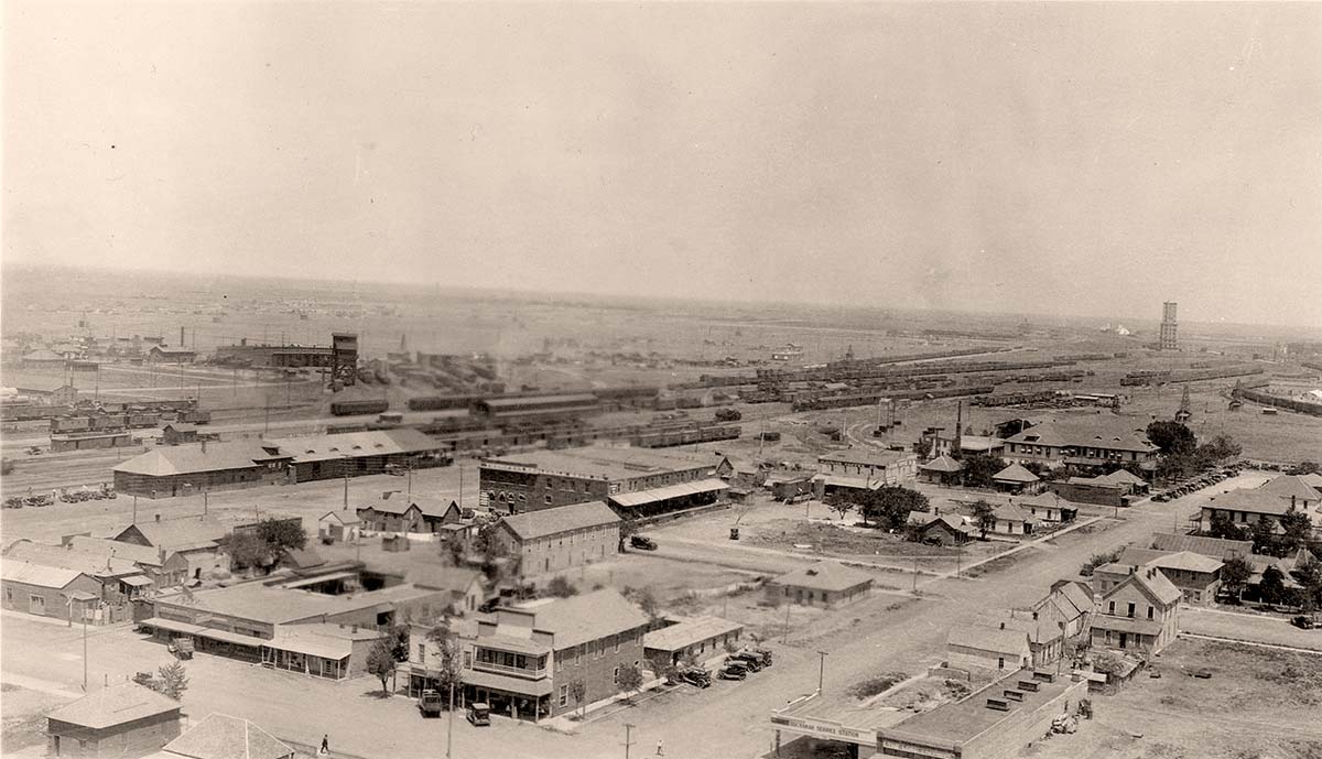 Amarillo. View to City, east-northeast of the Herring Hotel, 1920s
