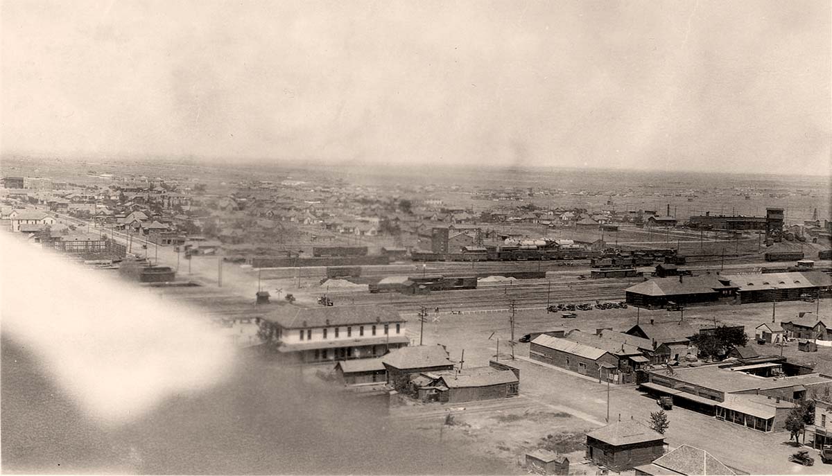 Amarillo. View to City, north-northeast of the Herring Hotel, 1920s