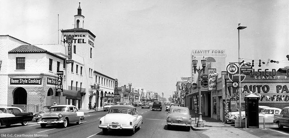Anaheim. Downtown, June 1956