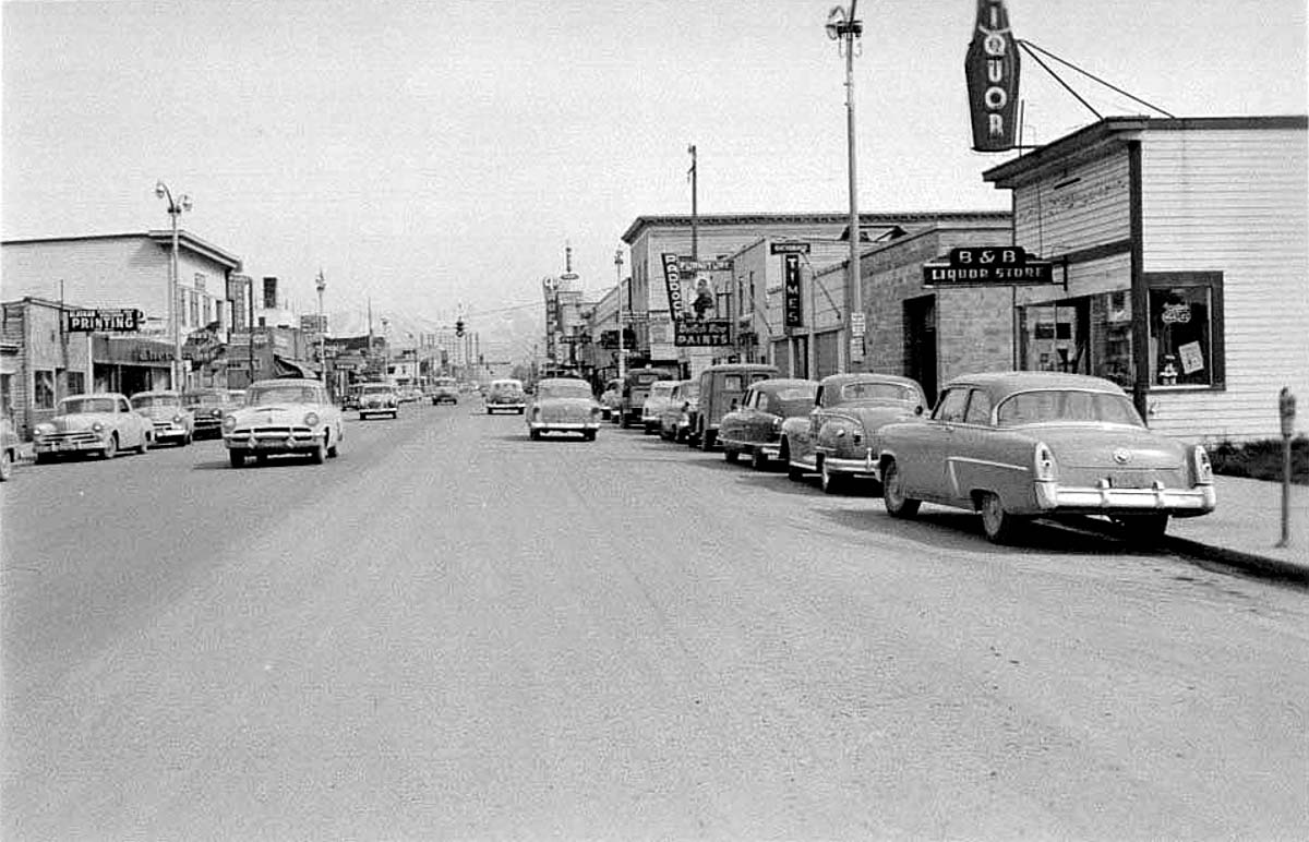 Anchorage. Fourth Avenue in 1953