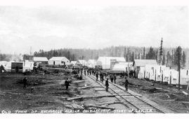 Anchorage. Start of the government railroad, July 1, 1915