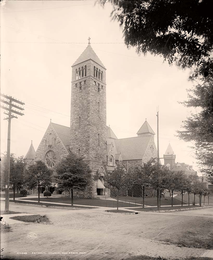 Ann Arbor, Michigan. Catholic church, 1908