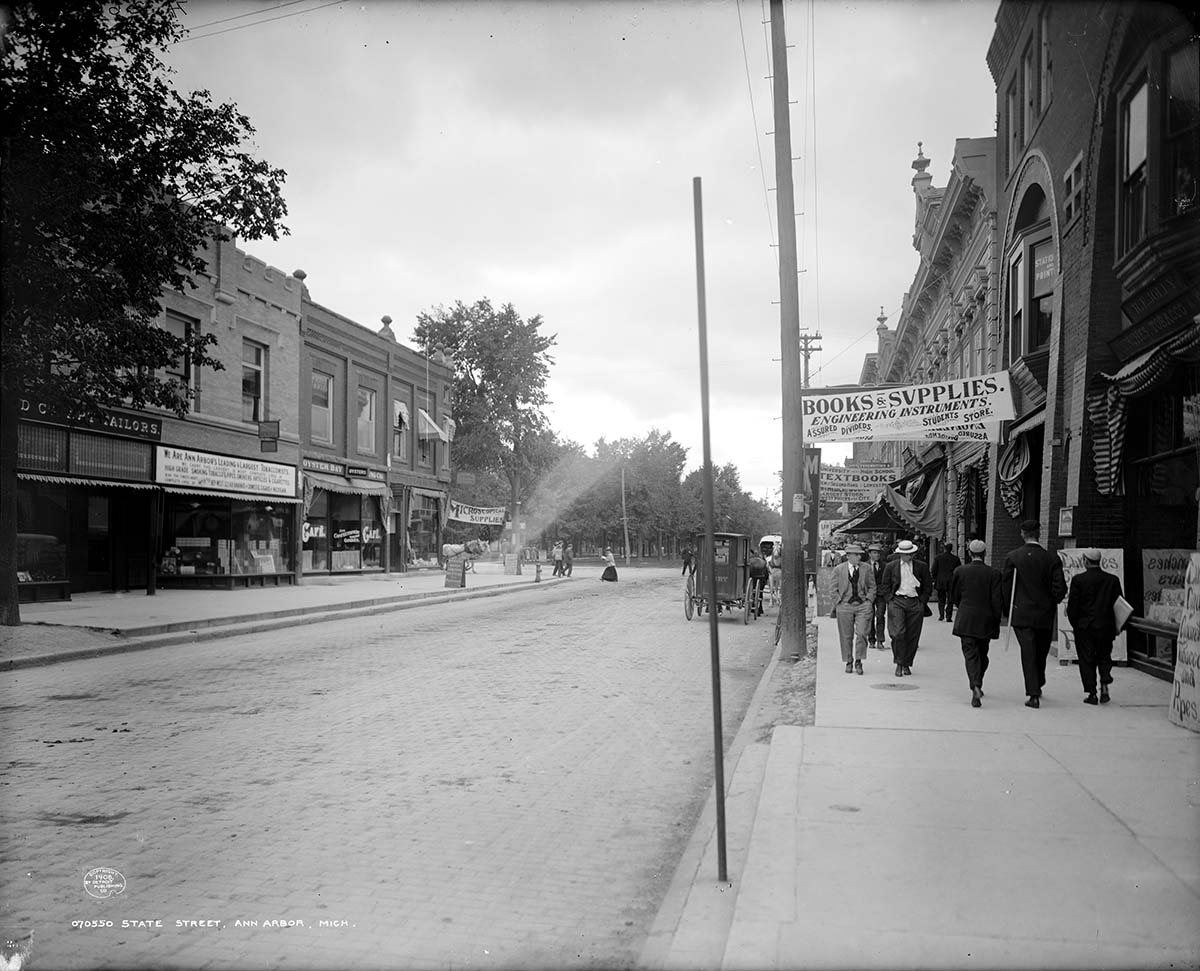 Ann Arbor, Michigan. State Street, 1908