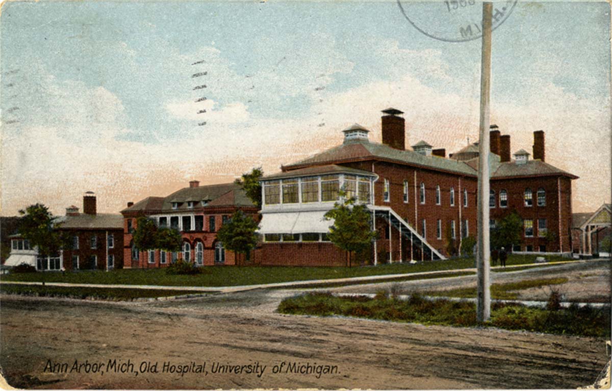 Ann Arbor, Michigan. University of Michigan, Hospital, circa 1905