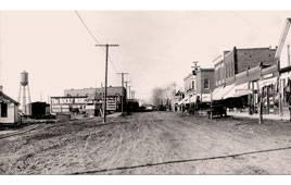 Arvada. Looking west on Grandview Ave. Main Street, 1908