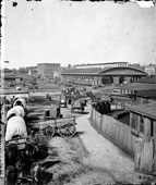 Atlanta. Railroad depot, 1864