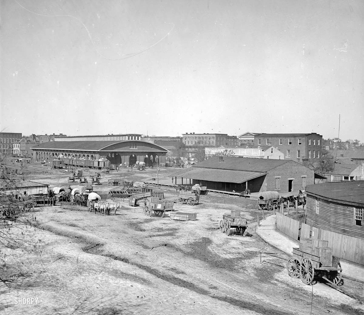 Atlanta, Georgia. Railroad depot and yard