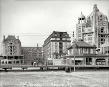Atlantic City. Hotel Dennis, Boardwalk, circa 1908