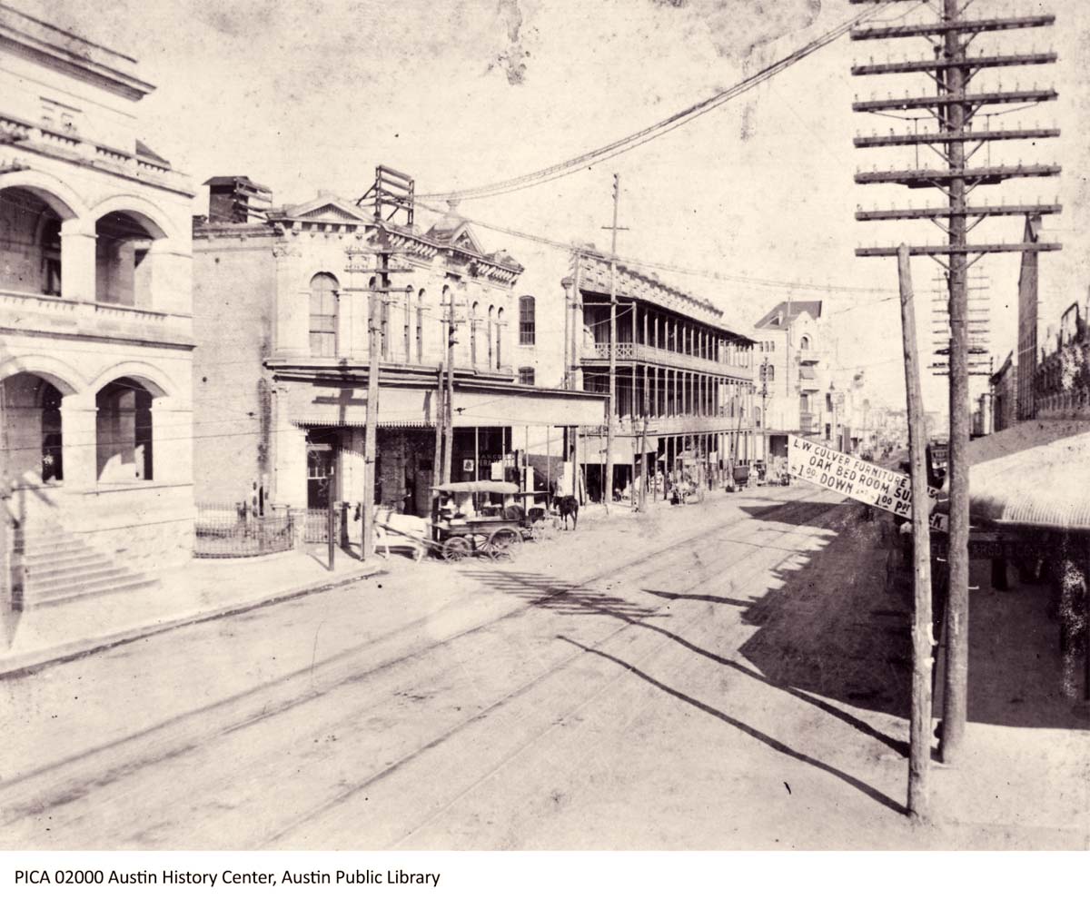 Austin, Texas. Sixth Street, between 1880 and 1900