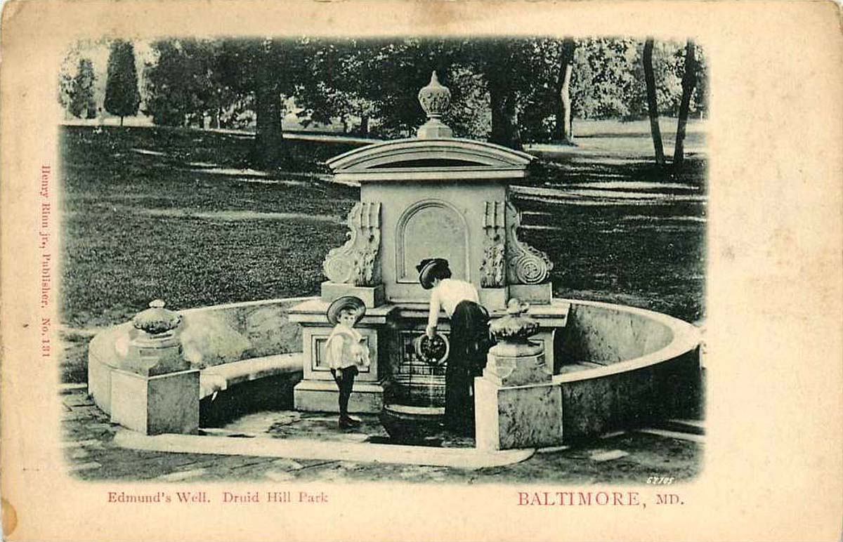 Baltimore. Druid Hill Park, Edmund's Well