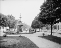 Baltimore. Eutaw Place, fountain, 1903