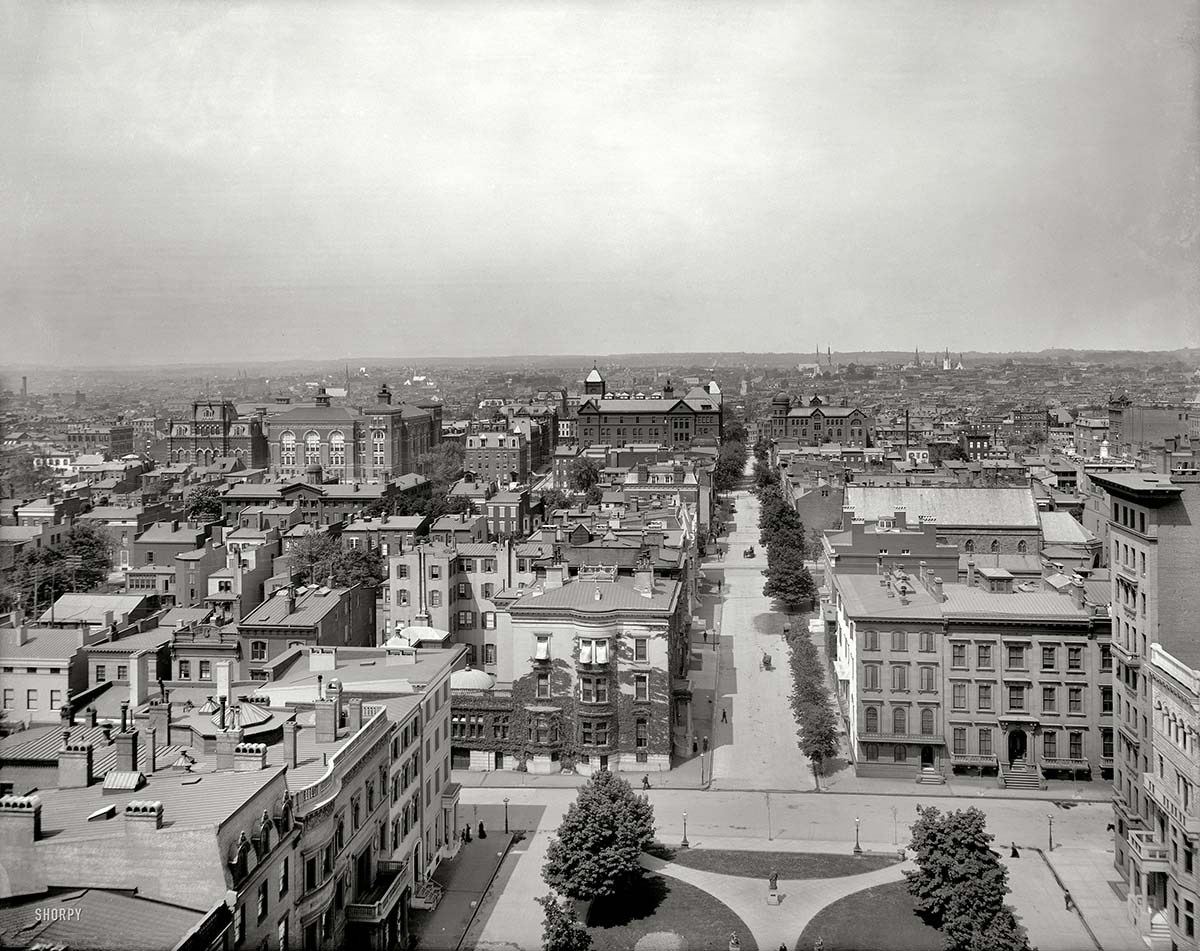 Baltimore. Johns Hopkins University from Washington Monument, 1903