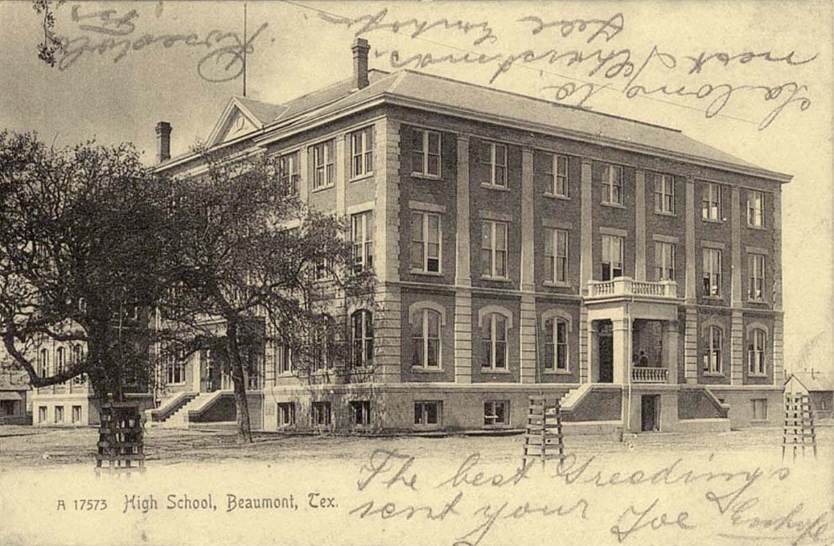 Beaumont, Texas. High School, 1908