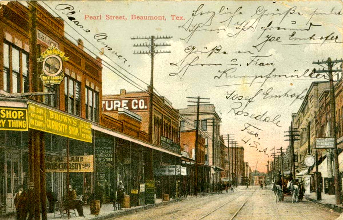 Beaumont, Texas. Pearl Street, 1908