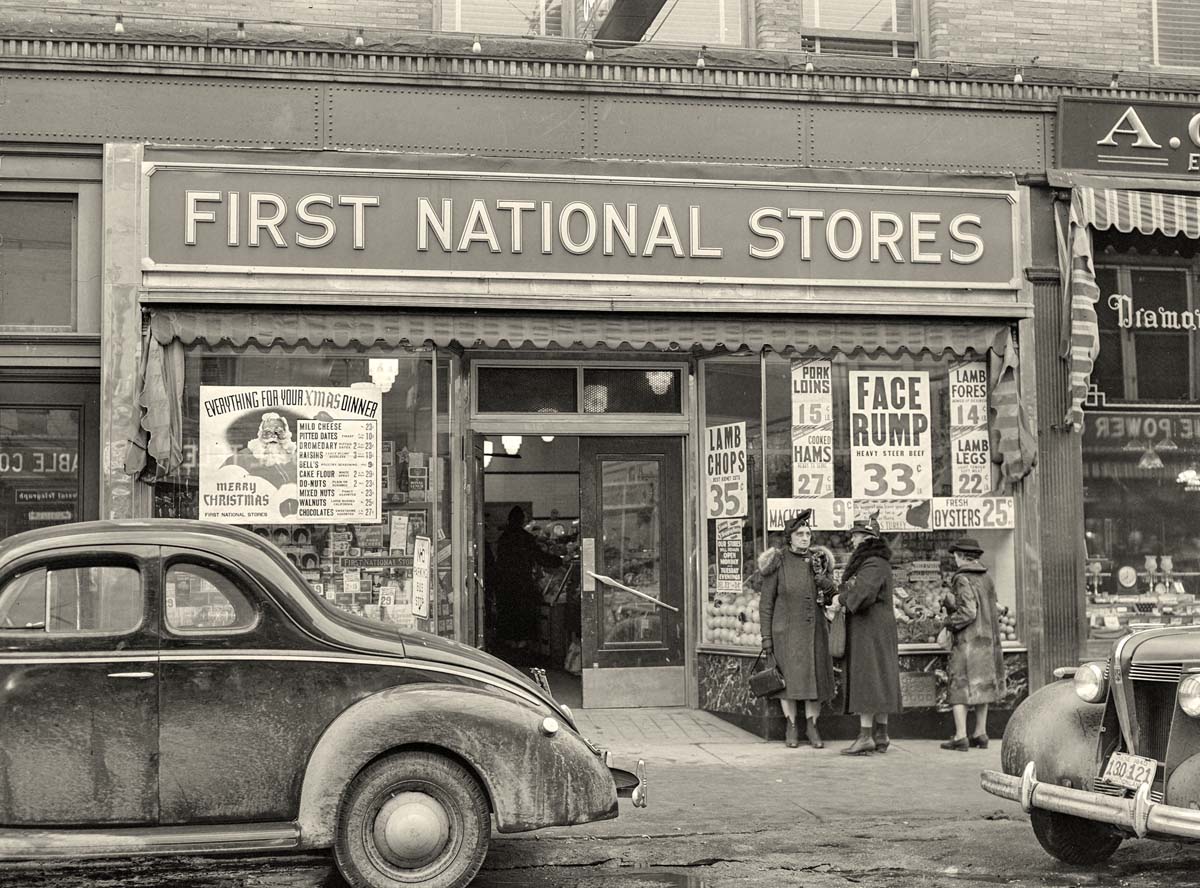 Boston. First National Stores, Grocery store, 1940
