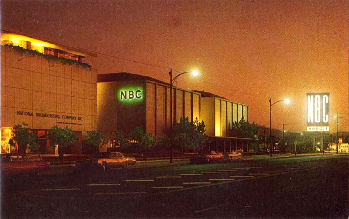 Burbank, California. National Broadcast Co. by night