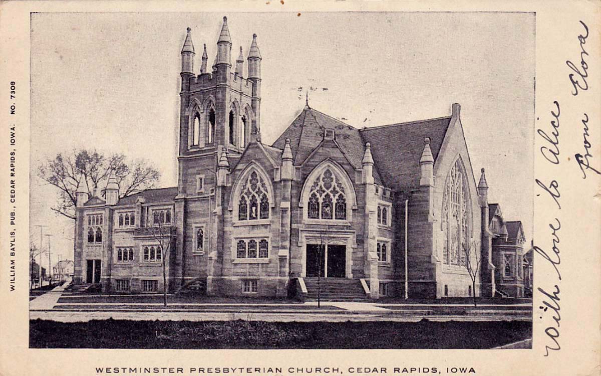Cedar Rapids. Westminster Presbyterian Church, 1905