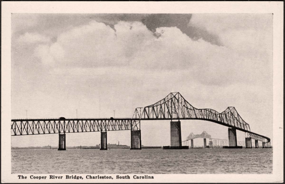Charleston, South Carolina. Cooper River Bridge, 1930s