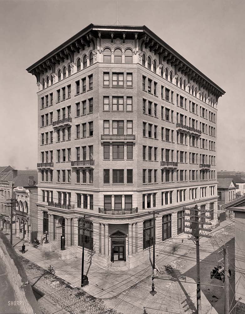 Charleston, South Carolina. Peoples National Bank, Broad and State Streets, circa 1906
