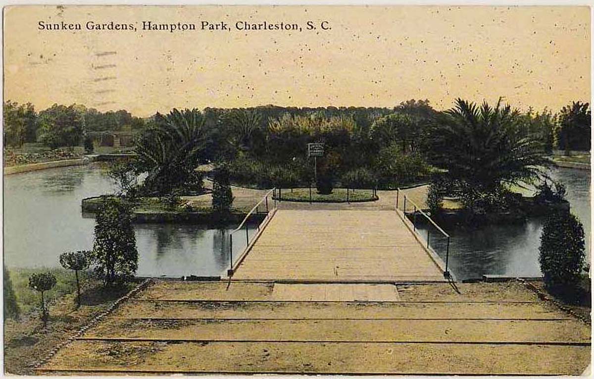 Charleston, South Carolina. Sunken Gardens, Hampton Park