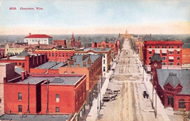 Cheyenne. Panorama of the city street