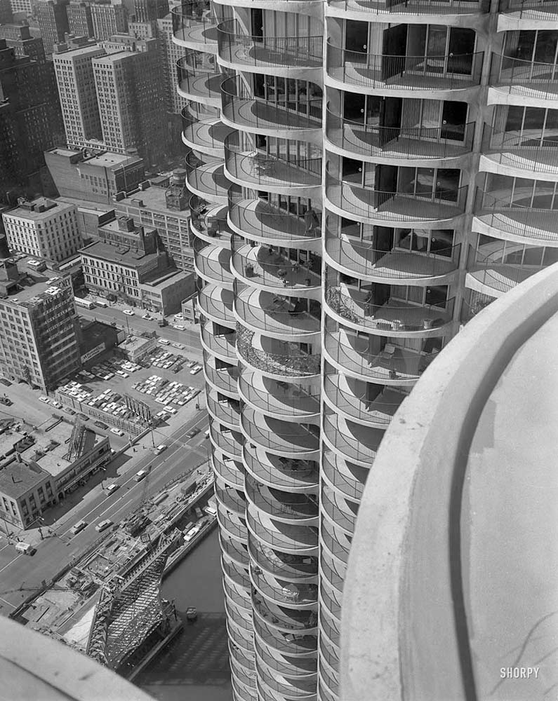 Chicago. Marina City, circa 1964