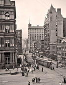 Cincinnati. Main Street from Fountain Square, circa 1912