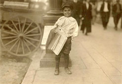 Dallas. Little newsboys, 1913