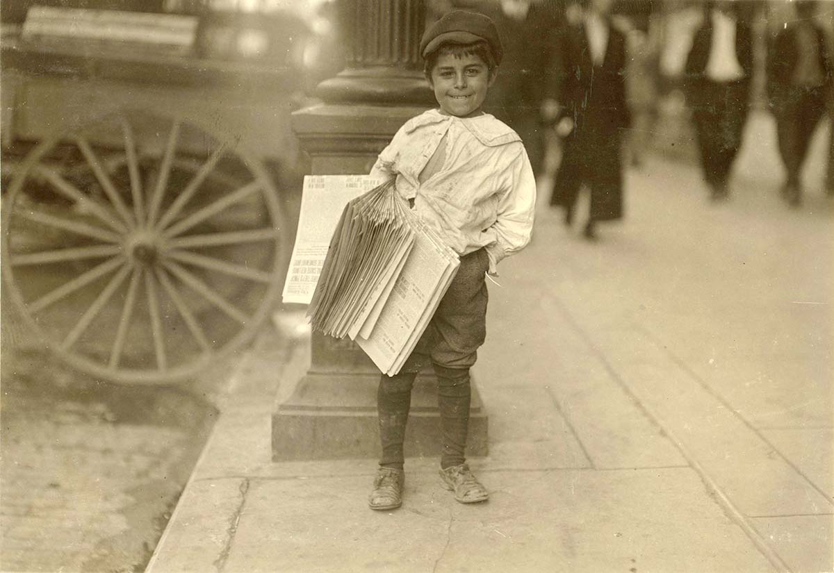Dallas, Texas. Little newsboys, 1913