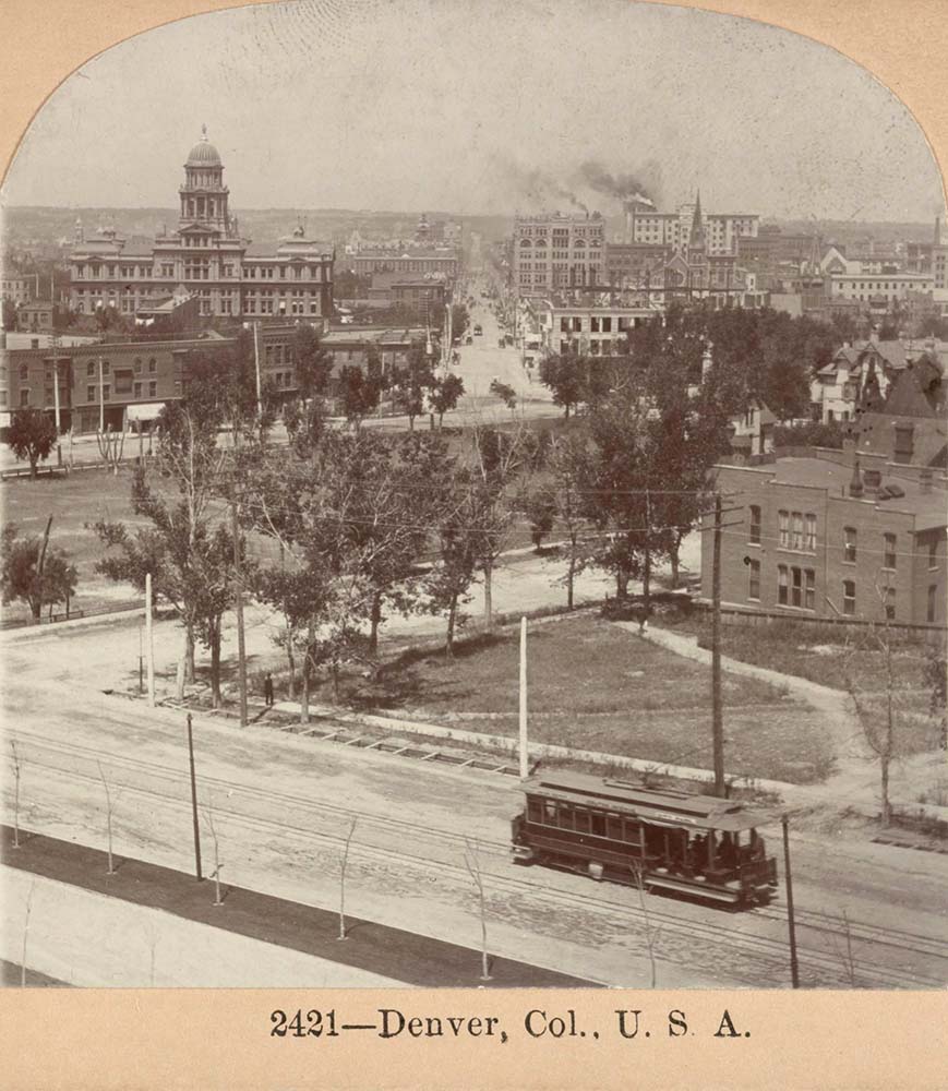 Denver, Colorado. View to downtown, 1897