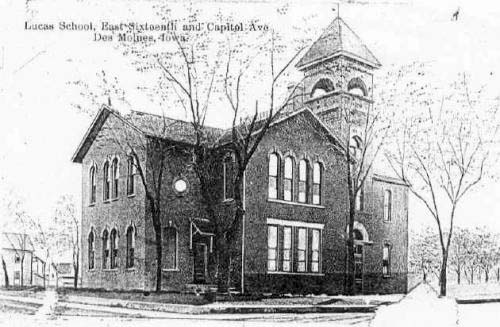 Des Moines. Lucas School early 1900's