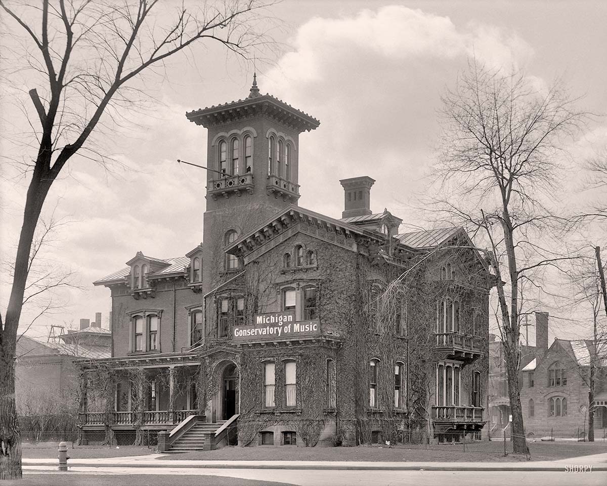 Detroit, Michigan. Bagley Homestead - Michigan Conservatory of Music, circa 1910