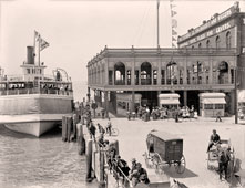 Detroit. Belle Isle ferry dock, circa 1905