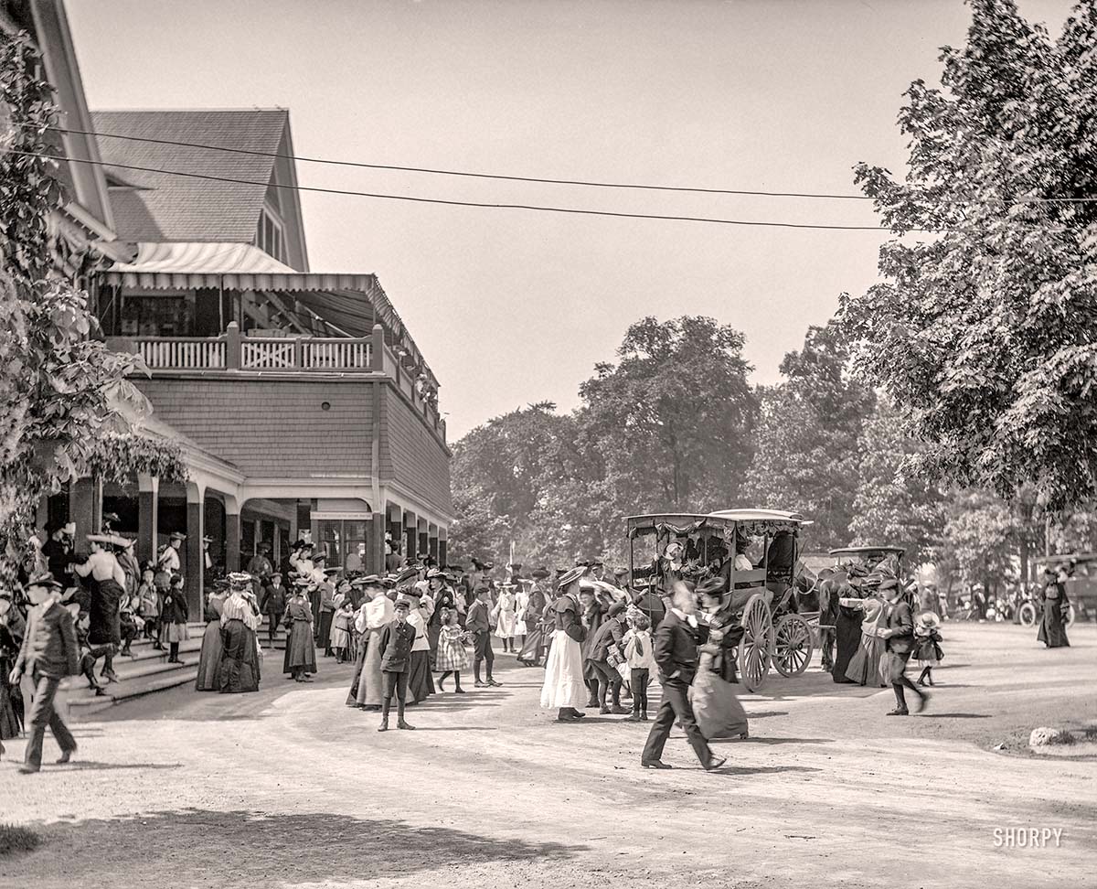 Detroit, Michigan. Belle Isle Park, Casino, 1908