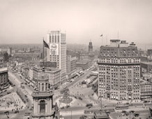Detroit. Campus Martius from the Dime Savings Bank, 1918