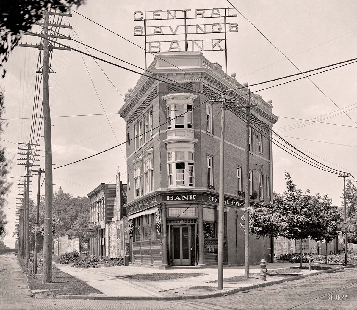 Detroit, Michigan. Central Savings Bank, Grand River Avenue branch, circa 1905